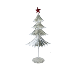 Silver Galvanized Metal Tree ต้นไม้โลหะสังกะสีเงิน