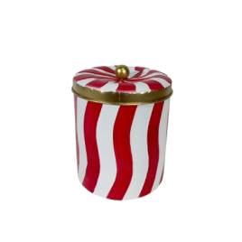 Candy Cane Tin (S) กล่องใส่ลูกอมรูปไม้เท้า