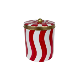 Candy Cane Tin (M) – กล่องใส่ลูกอมรูปไม้เท้า ขนาดกลาง