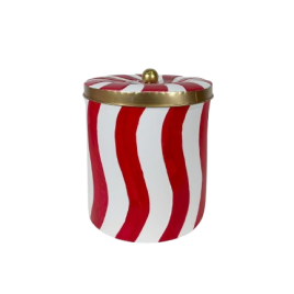 Candy Cane Tin (L) – กล่องใส่ลูกอมรูปไม้เท้า ขนาดใหญ่