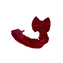 Red Ribbon Tree Topper – โบว์ผ้าสีแดงสำหรับตกแต่งยอดต้นคริสต์มาส